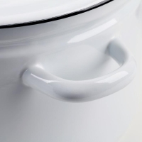 Кастрюля без деколи, 7 л, индукция, цвет МИКС