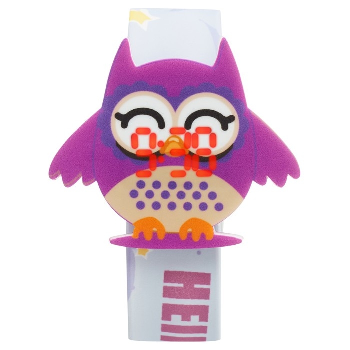 Часы наручные электронные, детские, Часы наручные электронные, детские, "Совенок", ремешок l-22.5 см