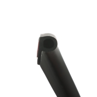 Уплотнитель двери в автомобиль, q-образный, самоклеящийся, 5 м, черный