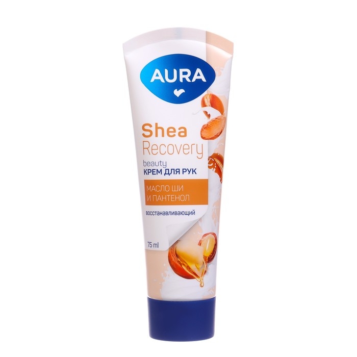 Подарочный набор косметики AURA "Кокос и Миндаль: крем-гель для душа, 250 мл + крем для рук, 75 мл