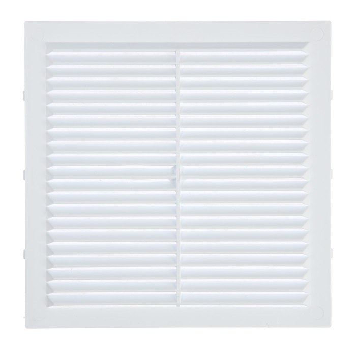 Решетка вентиляционная "КосмоВент" Л194, 194 х 194 мм, с сеткой, неразъемная