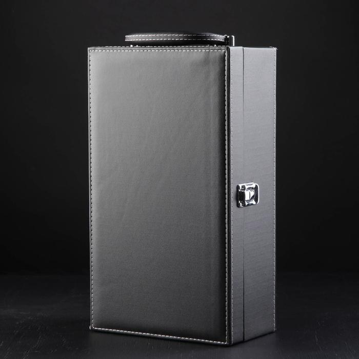 Набор для вина на 2 бутылки Доляна &laquo;Премьер&raquo;, 4 предмета: штопор, пробка, воронка, кольцо