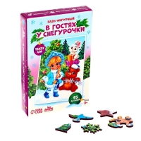 Деревянный пазл фигурный &laquo;Новый год! В гостях у Снегурочки&raquo;
