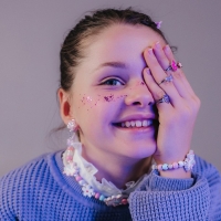 Набор детский «Выбражулька» 2 предмета: бусы, браслет, единорожки милые, цветной Набор детский «Выбражулька» 2 предмета: бусы, браслет, единорожки милые, цветной