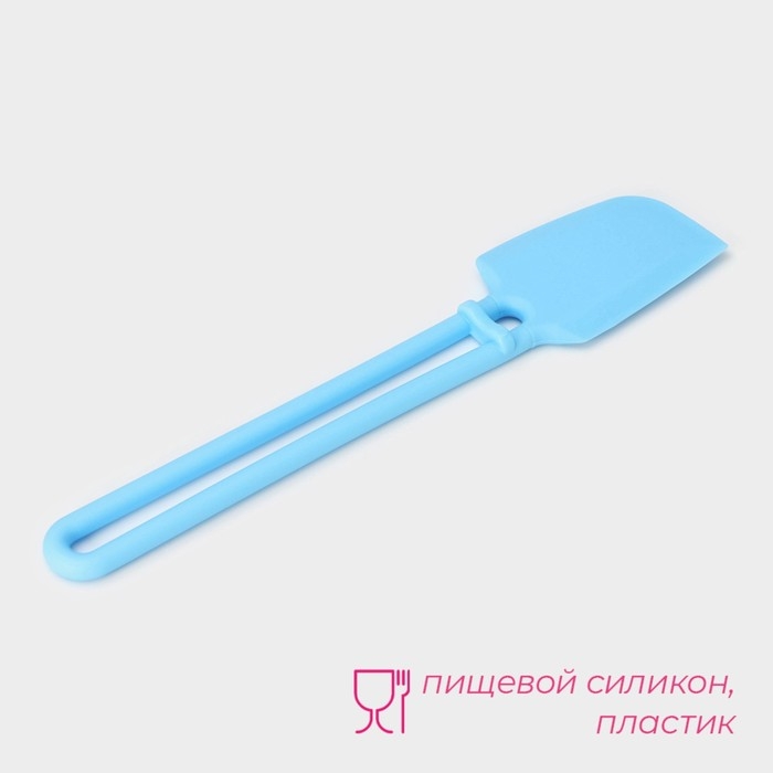 Лопатка Доляна &laquo;Дуэт&raquo;, 27,5&times;5,5&times;1 см, цвет голубой