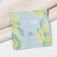 Булавка &laquo;Бабочка&raquo; объемная, 7,5 см, цвет белый в золоте