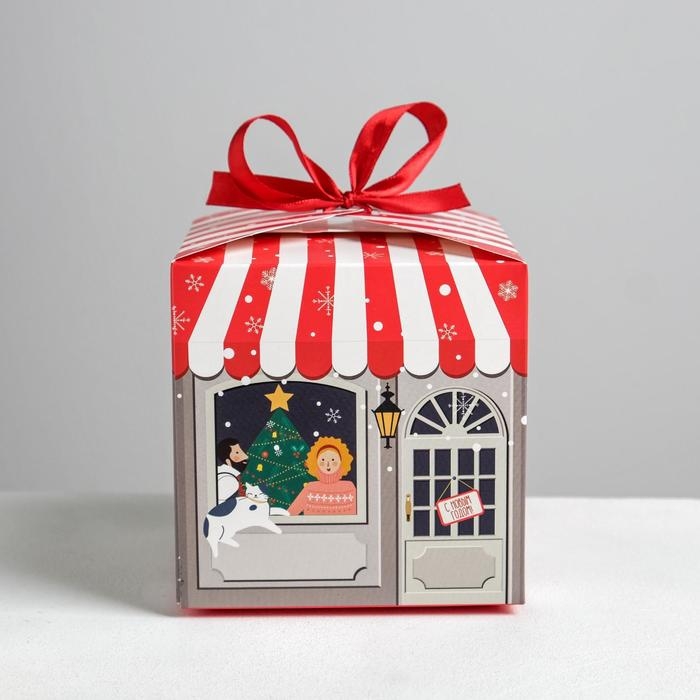 Коробка подарочная новогодняя складная &laquo;Волшебного нового года&raquo;, 12 х 12 х 12 см, Новый год