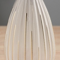 Ваза стекло настольная "Милагрос" классика галант, d-3см, h-23х11 см, прозрачный