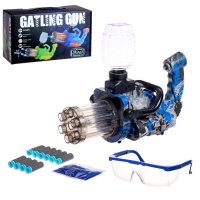 Бластер "Миниган", стреляет мягкими и гелевыми пулями, работает от аккумулятора