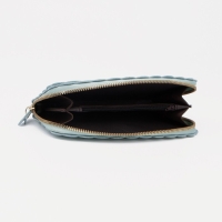 Кошелёк женский на молнии, цвет голубой Кошелёк женский на молнии, цвет голубой