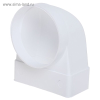 Соединитель ERA 612СК10ФП, вентиляционный, 60х120 мм, внутренний, d=100 мм, угловой