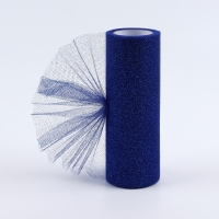 Фатин с глиттером, 15 см, 11 &plusmn; 1 г/кв.м, 9 &plusmn; 0,5 м, цвет синий №09