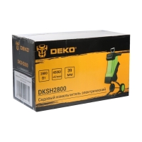 Измельчитель садовый электрический DEKO DKSH2800, 2800 Вт, max d=39 мм
