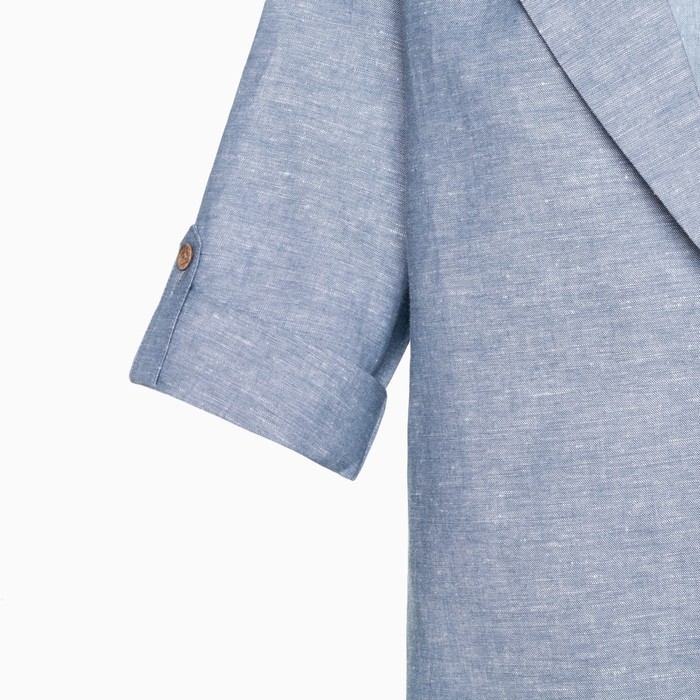 Пиджак женский MIST plus-size, размер 52, цвет голубой