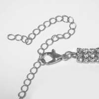 Чокер &laquo;Бабочка&raquo; крупная, цвет белый в серебре, 30 см