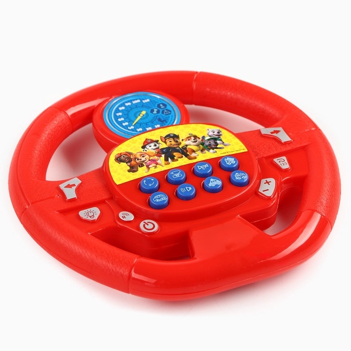 Музыкальный руль &laquo;Щенячий патруль&raquo;, звук, цвет красный