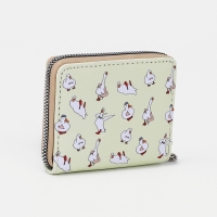 Кошелёк на молнии, отдел для карт, для монет, цвет жёлтый Кошелёк на молнии, отдел для карт, для монет, цвет жёлтый