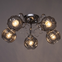 Люстра "Эшли" 5х40Вт Е27 Хром 55х55х20см