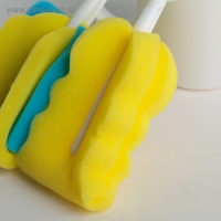 Набор ёршиков для посуды, 4 шт, цвет МИКС