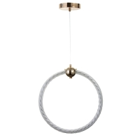 Светильник BayerLux "Круг" LED 32Вт золото 34,5х6х37-120 см