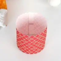 Форма бумажная для кулича &laquo;ХВ красная&raquo;, 90&times;90 мм