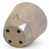 Горшок для цветов "Laurel" D-27,7 см, 9,3 л с поддоном, бежевый