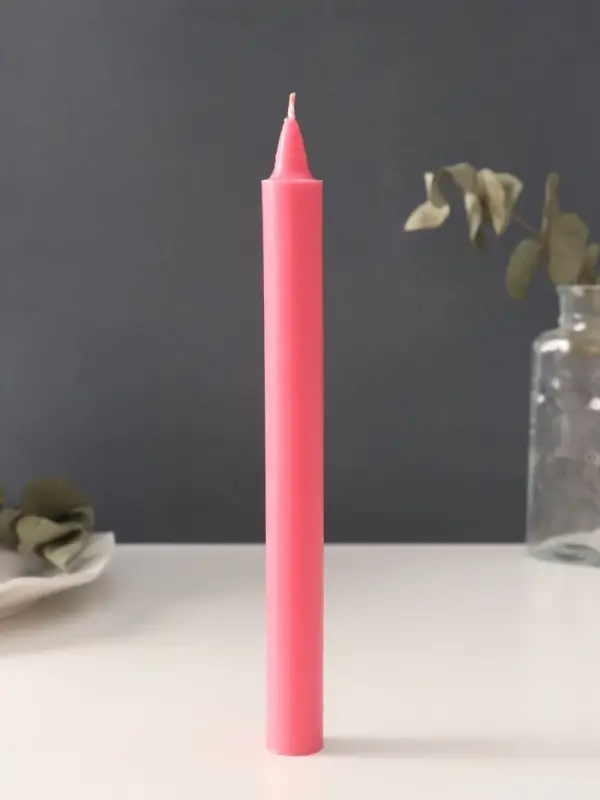 Ароматическая свеча парафиновая хозяйственная, 2&times;19 см, 55 г, малина