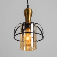 Светильник "Клауд" 1х40Вт Е27 бронза/черный 19х19х25(125)см