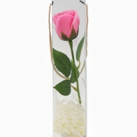 Мыльная роза розовая в коробке