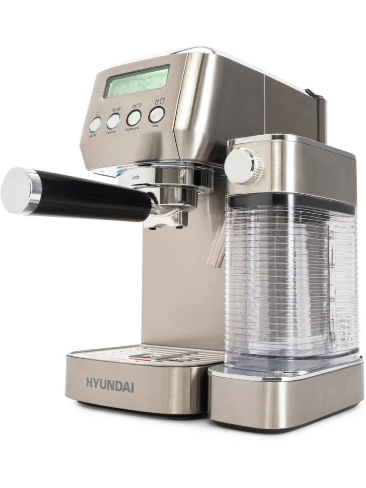 Кофеварка рожковая HEM-9999 серебристый