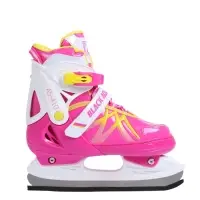 Коньки раздвижные BlackAqua, р. 39-42, для фитнеса, с роликовой платформой, цвет фуксия