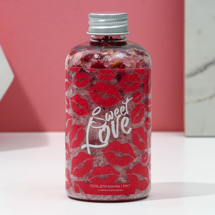 Соль для ванны Sweet love, 370 г, ЧИСТОЕ СЧАСТЬЕ