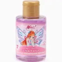 Гель для душа детский, аромат тропический лимонад, 100 мл, Винкс