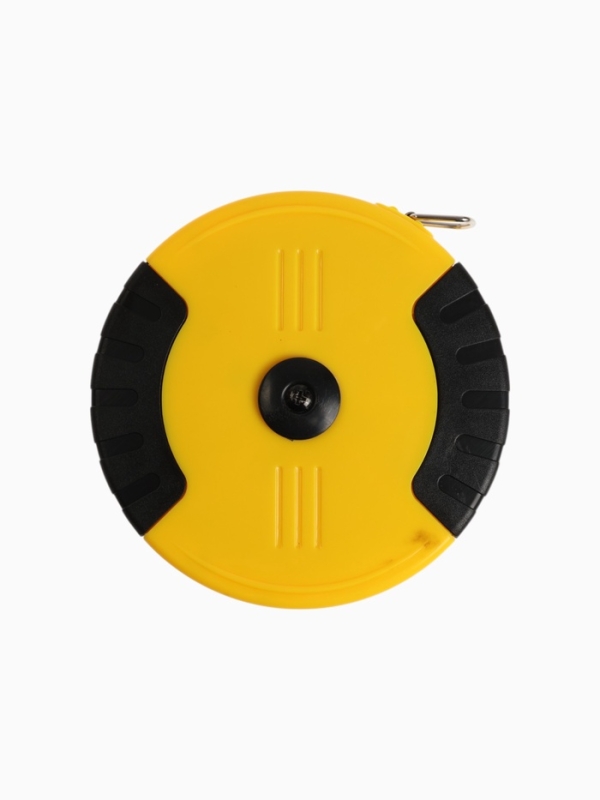 Рулетка геодезическая ТУНДРА, ПВХ лента, закрытый корпус, 30 м х 15 мм