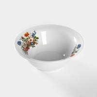 Тарелка фарфоровая &laquo;Букет цветов&raquo;, 550 мл, d=17 см