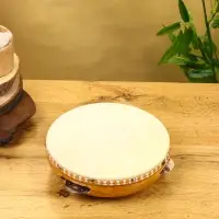 Сувенирный музыкальный инструмент "Бубен" махагон, 19х19х7 см