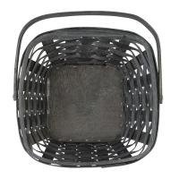 Набор корзин плетёных, 3 шт., 28&times;28&times;16 см, 23&times;23&times;14 см, 18&times;18&times;12 см, ива, серая