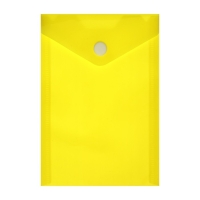 Набор из 5 штук, папка-конверт на кнопке, А6, 180 мкм, вертикальная, тонированная, 5 цветов