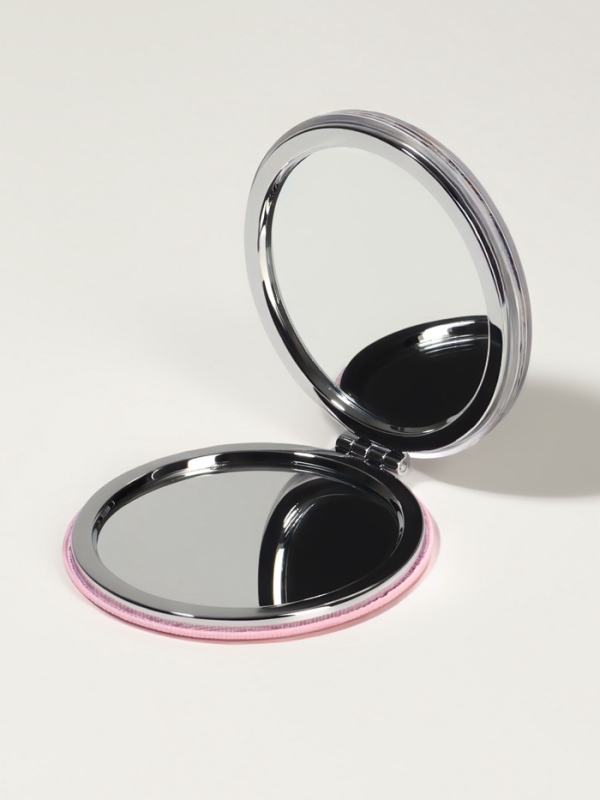 Зеркало складное &laquo;Мандала&raquo;, d = 7,2 см, с увеличением, цвет МИКС