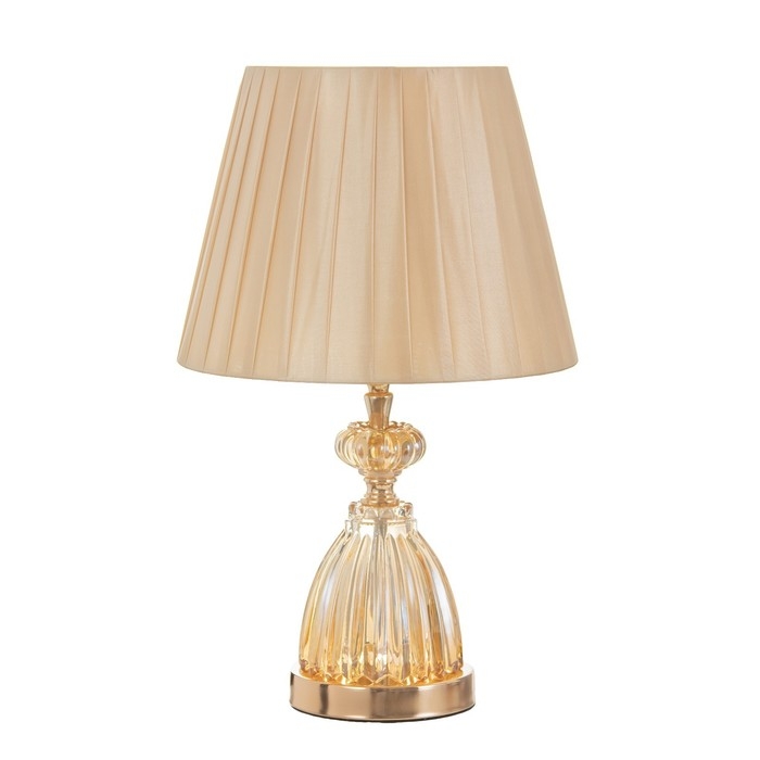 Лампа настольная с подсветкой "Яна" 1x60Вт E27 золото 25х25х43 см RISALUX