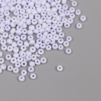 Бисер стекло 8/0 "Маршмеллоу. Матовый. Синий" 10 гр
