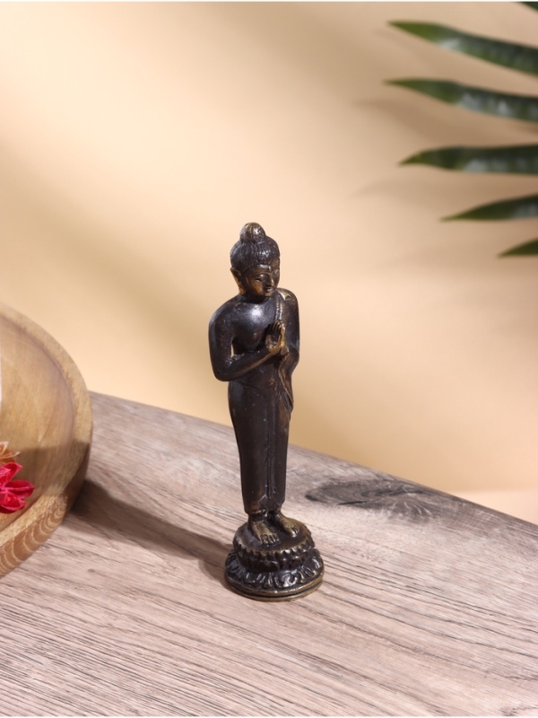 Сувенир бронза "Будда" 5х5х17 см