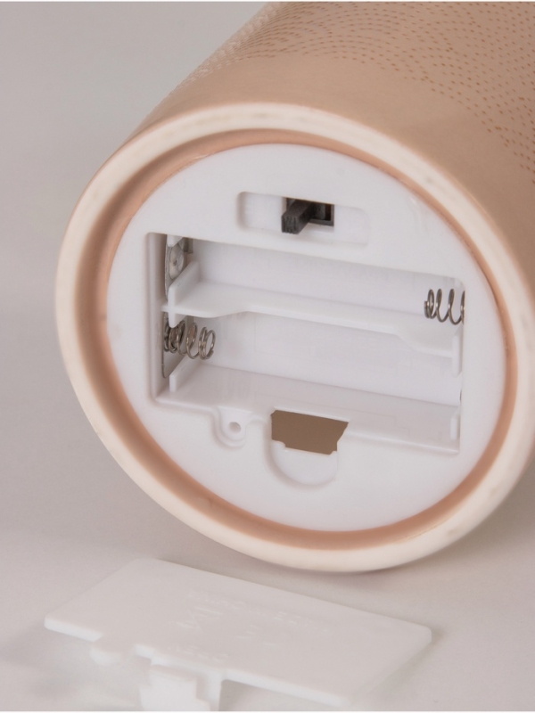 Светильник "Цилиндр" радуга LED 2хАА 8,5х8,5х17см