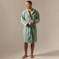 Халат махровый с капюшоном мужской SL HOME: Basic "Аззура", размер M, 100% хлопок, 420 г/м2 Халат махровый с капюшоном мужской SL HOME: Basic "Аззура", размер M, 100% хлопок, 420 г/м2