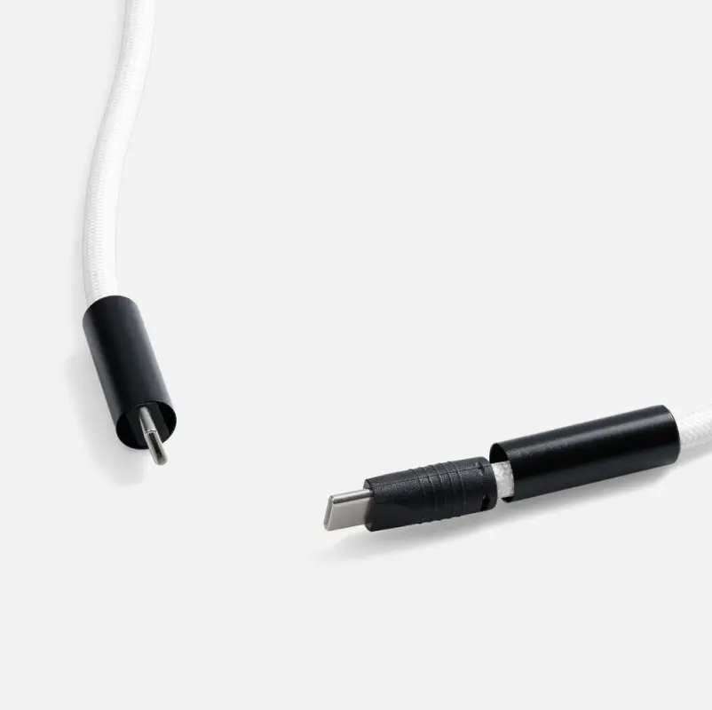 Кабель-ланьярд energyFlex Power Delivery 60 Вт, белый