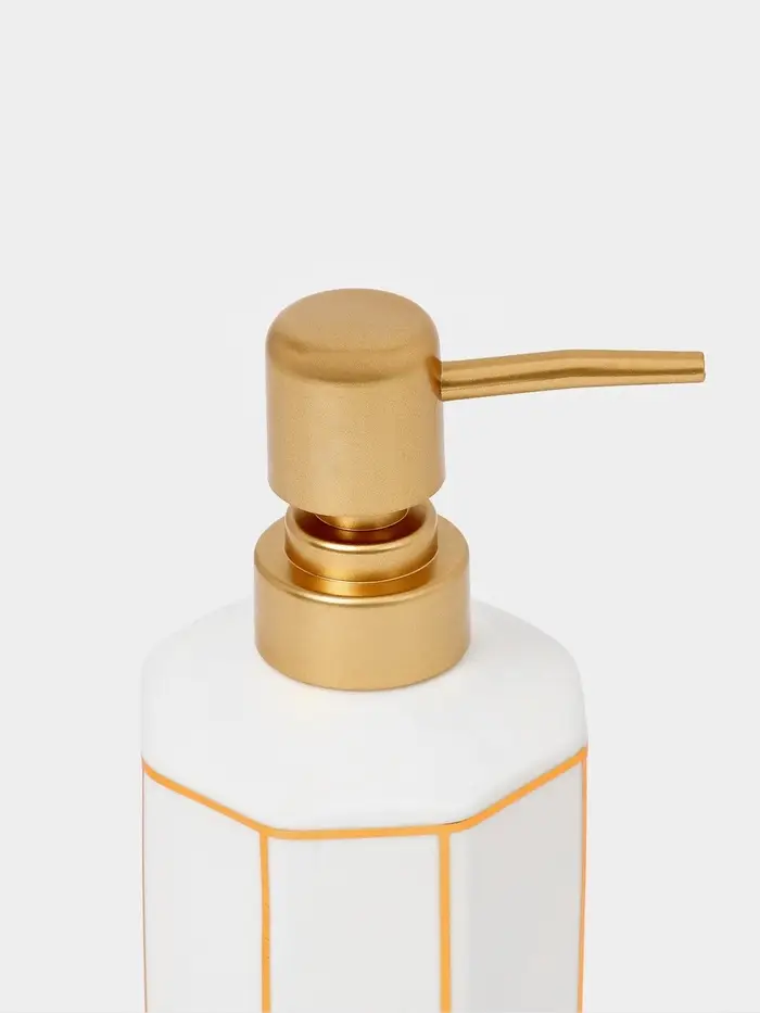 Набор для ванной "Равновесие", 2 предмета (дозатор для мыла, стакан), цвет белый