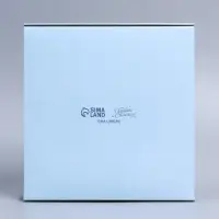 Коробка складная &laquo;Новогодний венок&raquo;, 20 х 20 х 4 см