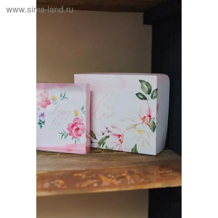 Кондитерская упаковка, коробка &laquo;С любовью&raquo; 17 х 20 х 6 см