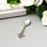 Сувенир кошельковый металл "Ложечка королевская" 5,9х1,4 см