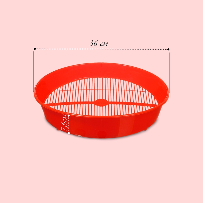 Сито для очистки ягод, d=36 см, h=7,6 см, пластик